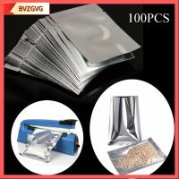 BVZGVG 100PCS ครัวเรือน สราญ แรป อุปกรณ์ครัว เครื่องซีลสูญญากาศ ถุงซีลความร้อน ถุงอลูมิเนียมฟอยล์ กระเป๋าเก็บของ