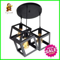 ไฟช่อ CST MODERN 2321-3 โลหะ สีดำ 3 หัวCLUSTER PENDANT LAMP CST 2321-3 METAL BLACK MODERN 3-LIGHT **บริการเก็บเงินปลายทาง**