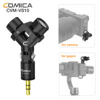 ไมโครโฟน COMICA CVM-VS10 Mini Flexible XY Stereo Microphone ไมโครโฟนสำหรับ gopro 3.5mm.TRS