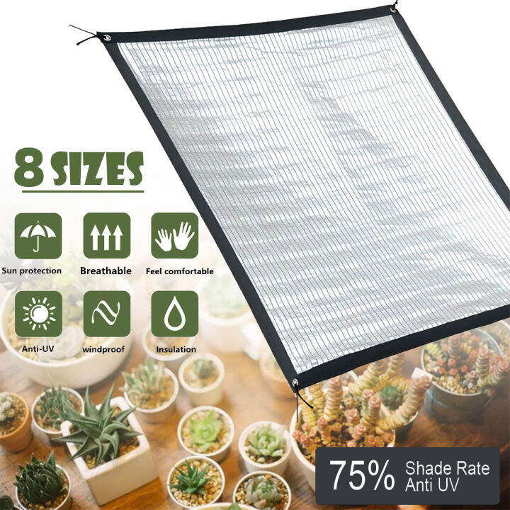 Sun Shade Cloth 75 Reflective AluminumSunshade Mesh Foil Shading Net
