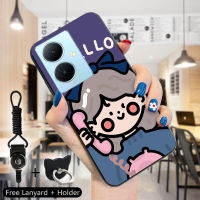 เคสโทรศัพท์สำหรับ Vivo V29 5G Y78 5G Y78 + 5G สายคล้องแหวนใส่นิ้วการ์ตูนน่ารักชีสหมีลูกพีชเคสยางซิลิโคนนิ่มกันกระแทกสำหรับเด็กผู้หญิงเด็กผู้ชายเคสมือถือ