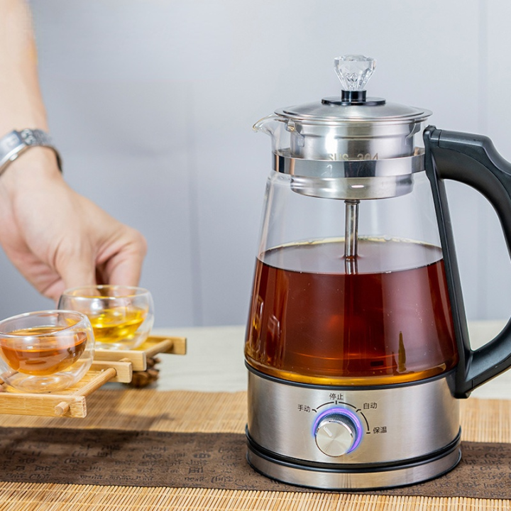 Electric Kettle Coffee Tea Maker Black Pu 'er Glass Tea Maker Automatic ...