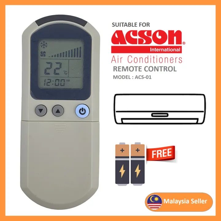 Replacement For Acson Air Cond Aircond Air Conditioner Remote Control