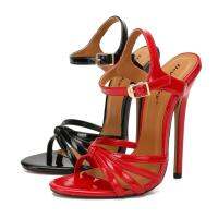 Queer Heels รองเท้าสายรัดข้อเท้า Sals Trans LGBT Crossbt Crossdresser สีแดง Slingbacks EUR 37-48ผู้หญิง