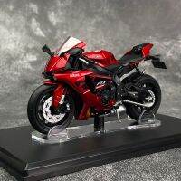 โมเดล1/18 Ymah Yzf-R1รถจักรยานยนต์ประสิทธิภาพสูงหล่อแบบโมเดลของเล่นพาหนะรถจักรยานยนต์รถแข่งพร้อมกล่องโชว์