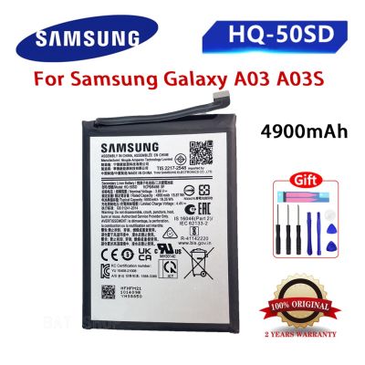 แบตเตอรี่ แท้  Samsung  HQ-50SD For Samsung Galaxy A03 A03S Battery 4900Ah + พร้อมชุดถอด