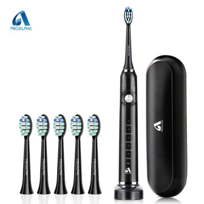 Electric Sonic Toothbrush Adult Proalpha Smart Tooth Brush P200 Travel Waterproof Toothbrushes 6pcs Brush Heads Gift Set