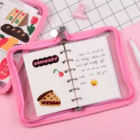 Yoofun Transparent Cover Cute A6 A7 Bling Binder Zipper Diary Journal Notebook Agenda Planner Gift Kawaii School Stationery