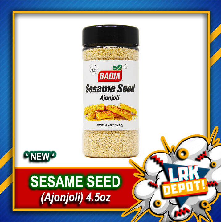 Badia Sesame Seed (Ajonjoli) 4.5oz / 127.6g for Spice Seasoning Topping