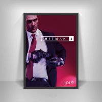 โปสเตอร์ศิลปะเกม Hitman 2โปสเตอร์ผ้าใบพิมพ์ภาพฝาผนังตกแต่งบ้าน (ไร้กรอบ)