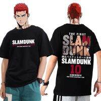 เสื้อยืดอะนิเมะ Slam Dunk สำหรับผู้หญิงเสื้อยืดซากุรากิฮานามิจิคาอิเดะรูกาวามังงะญี่ปุ่นโอเวอร์ไซส์แขนสั้น Gratis Ongkir