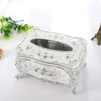 Tissue Paper Case  Useful Wide Opening Embossed Facial Tissue Organizer Holder  Acrylic Tissue Holder Tissue Holders