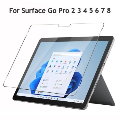 [spot goods66]☏ประการัง☼กระจกนิรภัยสำหรับ Microsoft Surface Go Pro 2 3 4 5 6 7 8X10.5 12.4ครอบคลุมทั้งหมดฟิล์มแท็บเล็ตปกป้องหน้าจอ