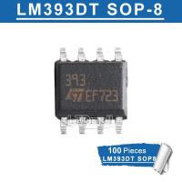 100pcs LM393DT SOP-8 LM393 SOP8 Voltage Comparator General Purpose CMOS, DTL, ECL, MOS, Open-Collector, TTL, new original