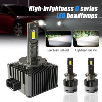 D-Series หลอดไฟ LED HID D1S D2S D3S D4S หลอดไฟหน้า12500LM 110W สองด้าน6000K สีขาว Plug And Play โคมไฟกันน้ำ