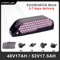 จักรยานไฟฟ้าที่จักรยานแบตเตอรี่18650เซลล์แพ็ค52V17.5Ah 48V17Ah 36V17Ah downtube จักรยานสำหรับ bafang BBS motore