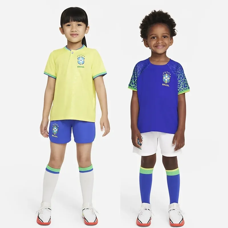 : Casmyd Brazil Soccer Jersey+Shorts Kids 2022 World Cup Ney’MARR  #10 Football Jersey Set Sports Fan Shirts for Boys/Girls : Clothing, Shoes