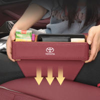 สำหรับ Toyota Storage Box,Car Seat Gap Filler Organizer,Waterproof Leather Storage Pocket Phone Holder Universal For TOYOTA Cars