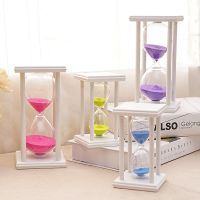 30/60 Minutes Hourglass Sand Timer Kitchen School Modern Wooden Hour Glass Sandglass Sand Clock Tea Timers Home Decoration Gift