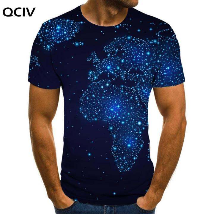 เสื้อยืดแผนที่โลก2023-qciv-เสื้อยืดลายกาแล็กซี่สำหรับผู้ชายเสื้อยืดพิมพ์ลายศิลปะเสื้อสไตล์อานิเมะลำลองเสื้อผ้าบุรุษเสื้อเข้ารูปเท่ๆฤดูร้อน