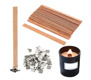 Candle Wood Wick Sustainer Tab  Best Wooden Wicks Soy Candles