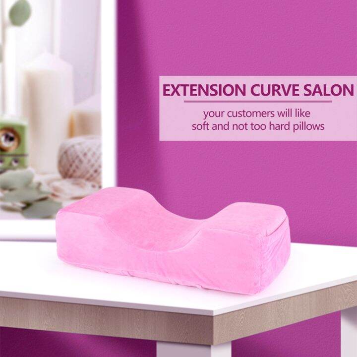 eyelash-extension-pillow-flannel-salon-lash-pillow-makeup-tools-grafting-eyelash-pillow-ergonomic-support-extension-curve-salon