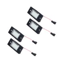 4Pcs No Error LED Number License Plate Light for Vw Volkswagen Golf 5 Touring Touareg Tiguan Porsche Cayenne