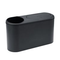 ถังขยะในรถยนต์ที่วางแก้ว Multi Functional Car Umbrella Storage Bucket Easy To Install Car Trash Can Cup Holder