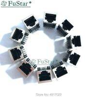 10ชิ้นต่อล็อต Rj45โลหะ8ขา Pcb หญิงตัวเชื่อมต่อขวาสายเชื่อมต่อสัญญาณ8p8c หัวคริสตัลซ็อกเก็ต18มิลลิเมตรอินเตอร์เฟซเครือข่ายใหม่