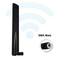 ตัวเชื่อมต่อ SMA ตัวผู้เสาอากาศไร้สาย4G/2.4GHz 18dBi ตัวรับเราเตอร์ไร้สายสำหรับเราเตอร์ Huawei B390 B593 B2000 B1000 DD800