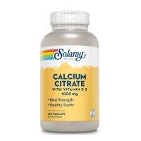 240เม็ดเรา Solaray Citrate ของมะนาวแคลเซียมคีเลต + D3อาหารเสริม1000Mg60