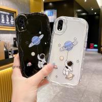 เคสดีไซน์ใหม่ลายการ์ตูนสีดำสำหรับ Samsung A10เคสโทรศัพท์แบบใสนิ่มซิลิโคนลอนใหญ่กันตก