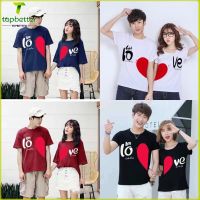 zhouyiping เสื้อยืดคู่รัก Let LOVE เสื้อยืดแขนสั้น คอกลม พลัสไซซ์ แฟชั่นฤดูร้อน สําหรับผู้หญิง และผู้ชาย (S-3XL)