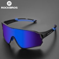 แว่นกันแดดกีฬา UV400จักรยานแว่นตานักปั่นเลนส์แว่นโพลาไรซ์ยี่ห้อ ROCKBROS น้ำหนักเบาอุปกรณ์ป้องกันแสงสะท้อน