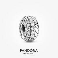 Official Store Pandora Pavé Snake Chain Pattern Clip Charm