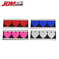 Love Heart Star รถไฟเก๋ง JDM ไฟตกแต่งแผงไฟแอลอีดีเรืองแสงสติกเกอร์ที่น่าสนใจสะท้อนแสงอุปกรณ์ตกแต่งภายในรถยนต์