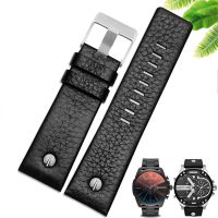 Genuine Leather Watch Strap for Diesel Leather Watch Band Large Dial Dz7333 Dz7348 Dz4318 Mens and Womens Accessories