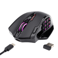 Redragon M913 Impact Elite Wireless Gaming Mouse With 16 Programmable Buttons, 16000 DPI, 80 Hr Battery And Pro Optical Sensor