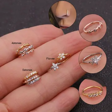 20 Gauge Gold Small Nose Ring - High Quality Nose Rings