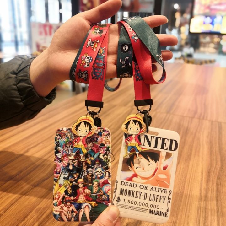 one-piece-manga-luffy-zoro-nami-cosplay-anime-card-cases-access-pass-staff-badge-id-card-holders-with-lanyard-and-keychain