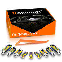 Kammuri 10Pcs Canbus LED Interior Light Kit For Toyota Vitz rs Yaris 2004 - 2014 2016 2016 2017 2018 2019