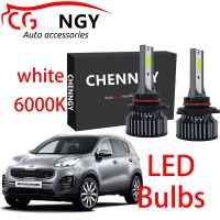 New หลอดไฟหน้า LED 9V-32V 6000K สีขาว สําหรับ Kia Sportage (SL) ปี 2011-2016-2 ชิ้น