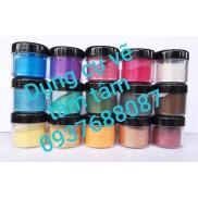 Màu bột nhũ bán lẻ hủ 20gam, bột màu camay bán lẻ 20gam kèm hủ-Dụng cụ vẽ