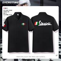 2023 New Fashion  Piaggio 9527 Motorcycle Shop Customized Workwear polo Shirt GTS300 Primavera sprint Cycling Jersey T-Shirt Short Sleeve，Size: XS-6XL Contact seller for personalized customization of name and logo