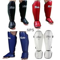 Fairtex shin guards SP5  Black Blue Red White Training (S,M,L,XL ) MMA K1 สนับแข้งแฟร์เเท็กซ์ ป้องกันหน้าแข้ง สำหรับการซ้อมมวย