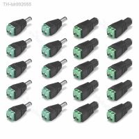 ﺴ♨ 3-100pcs Female Male DC Connectors 5.5mmx2.1mm DC Jack 5V 12V DC Power Connector For LED Strip Light CCTV Camera AC Adapterr