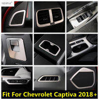 ถ้วยน้ำแผงเปลี่ยนเกียร์กล่องถุงมือลำโพงฝาครอบไฟหน้าสำหรับ Chevrolet Captiva 2018-2021อุปกรณ์เสริมภายใน