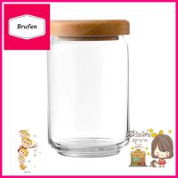 ขวดโหลแก้วฝาดึงไม้ OCEAN GLASS POP JAR 0.75 ลิตรGLASS CANISTER WITH PULL WOODEN LID OCEAN GLASS POP JAR 0.75L **ราคาดีที่สุด**