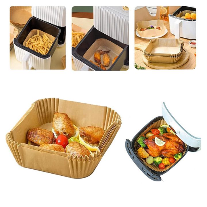air-fryer-paper-liners-100pcs-square-baking-paper-disposable-for-air-fryer-oil-amp-water-proof-for-baking-roasting-microwave