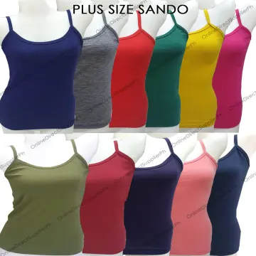 Plus Size Square neck Tank Top Sleeveless Sando tops Women Fashion